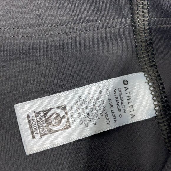 Athleta Run Free 7/8 Tight Leggings XS Gray Side Pockets Low Rise‎ - Picture 7 of 12